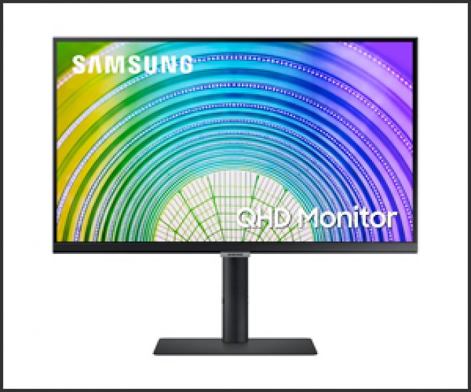 Samsung S27 Office Monitor, 26,9 Zoll, WQHD, Höhenverstellung, Pivot