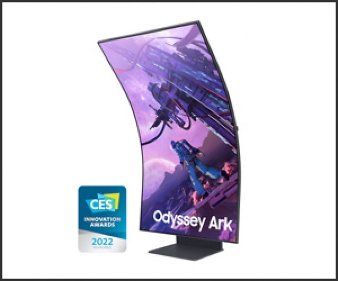 Samsung Odyssey Ark Smart Gaming Monitor - 54,6 Zoll Curved, QLED, 4K-UHD, 165Hz, HDR2000, Höhenverstellung, Pivot, TV & Fernbedienung