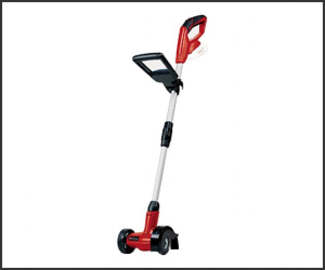 Einhell Akku-Fugenreiniger GC-CC 18 Li Solo Power X-Change (stufenloser Teleskop-Führungsholm, wechselbare Bürsten, Lieferung ohne Akku und Ladegerät)