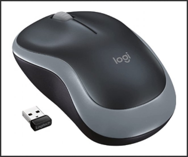 Logitech M185, kabellose Maus, 2,4 GHz mit USB-Empfänger, 12 Monate Batterielaufzeit, Links-/Rechtshänder