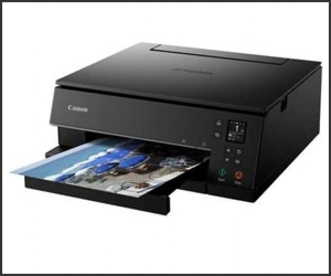 Canon Pixma TS6350a Drucker Farbtintenstrahl Multifunktionsgerät DIN A4 (Fotodrucker, Scanner, Kopierer, OLED, 4.800x1.200 dpi, USB, WLAN, 5 separate Tinten, Duplexdruck, 2 Papierzuführungen), schwarz