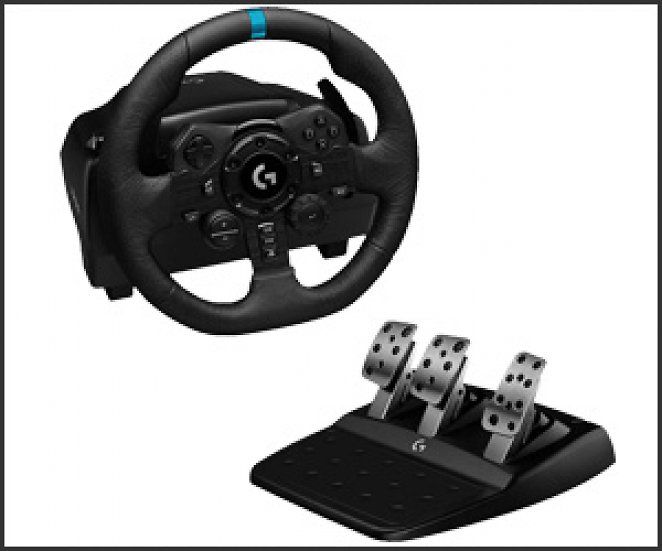 LOGITECH G923, Rennlenkrad und Pedale für PS5, PS4 und PC