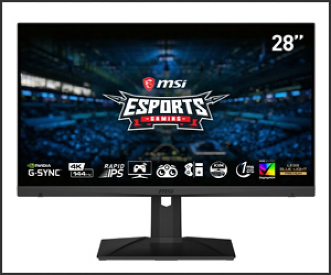 MSI OPTIX MAG281URFDE 27,9 Zoll UHD 4K Gaming Monitor (1 ms Reaktionszeit, 144 Hz)