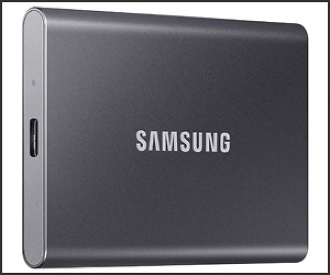 Samsung Portable SSD T7 (MU-PC1T0T/WW), 1 TB, USB 3.2 Gen.2, 1.050 MB/s Lesen, 1.000 MB/s Schreiben