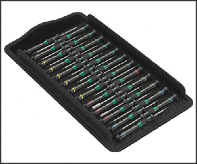 Wera 05134000001 Kraftform Micro Big Pack 1 Schraubendrehersatz, 25-teilig