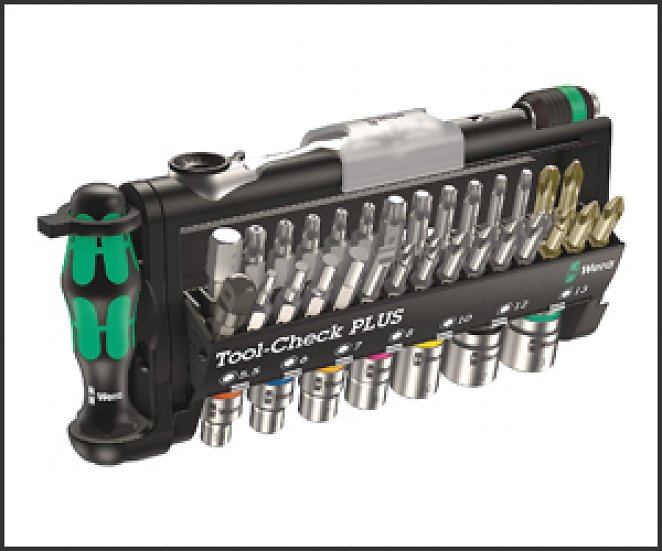 Wera 05056490001 Bit-Sortiment, Tool-Check PLUS, metrisch, 39-teilig
