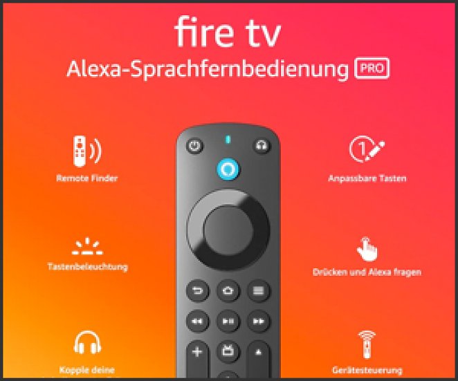 Alexa-Sprachfernbedienung Pro, mit Remote Finder, TV-Steuerungstasten und Tastenbeleuchtung, erfordert ein kompatibles Fire TV-Gerät