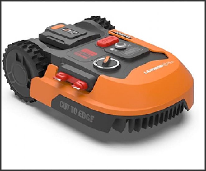 Worx Landroid Plus WR165E Mähroboter für Gärten bis 500 qm mit WLAN, Bluetooth und schwimmendem Mähdeck