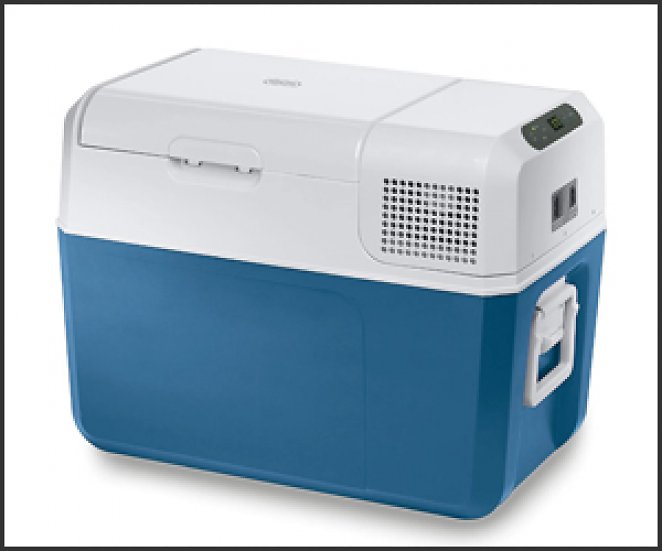 Mobicool MCF40, elektrische Kompressor-Kühlbox, 38 Liter, 12/24/230 V, Mini-Kühlschrank für Auto, Lkw, Boot, Reisemobil und Steckdose