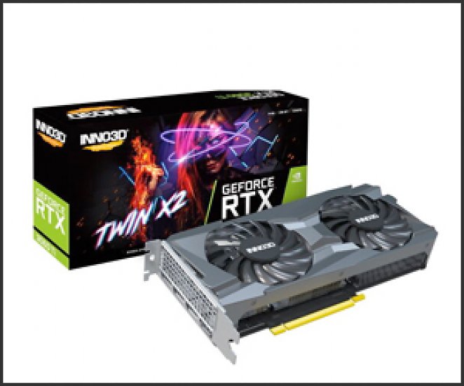 INNO3D GeForce RTX 3060 Ti Twin X2 LHR Grafikkarte, 8GB GDDR6