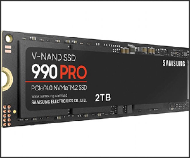 Samsung 990 PRO M.2 NVMe SSD (MZ-V9P2T0BW), 2 TB, PCIe 4.0, 7.450 MB/s Lesen, 6.900 MB/s Schreiben, Internes Solid State Drive, für Gaming und Videobearbeitung