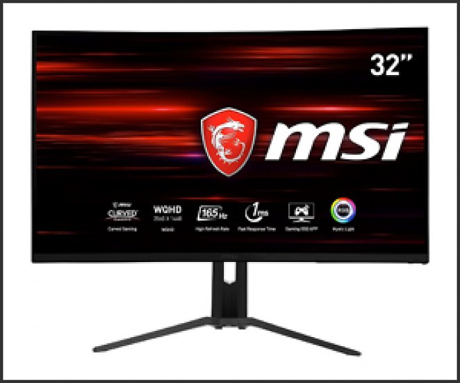 MSI Optix MAG322CQR - 80 cm (31,5 Zoll), LED, Curved VA-Panel, WQHD, 165 Hz, AMD FreeSync, 1 ms, Höhenverstellung, USB-C
