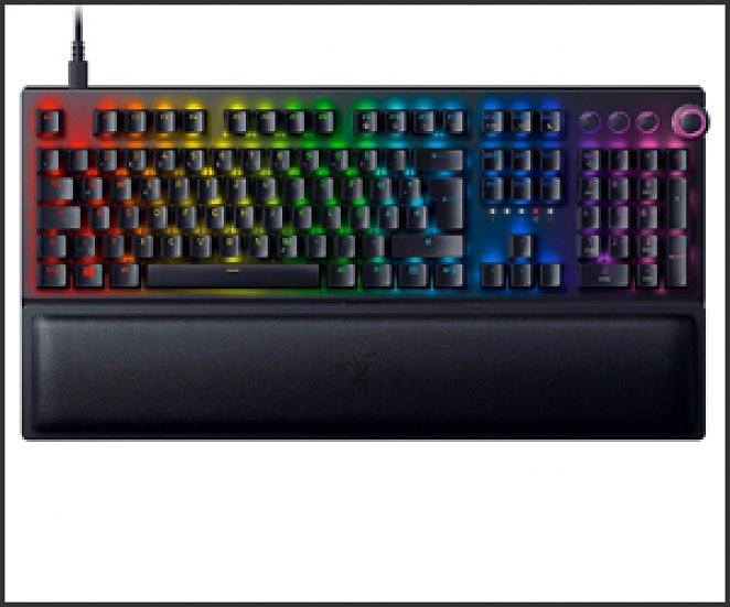 Razer BlackWidow V3 Pro (Green Switch) - Kabellose Mechanische Gaming Tastatur (Klickende Mechanische Switches, RGB Chroma, Handballenauflage, Bluetooth, USB-C) QWERTZ DE-Layout