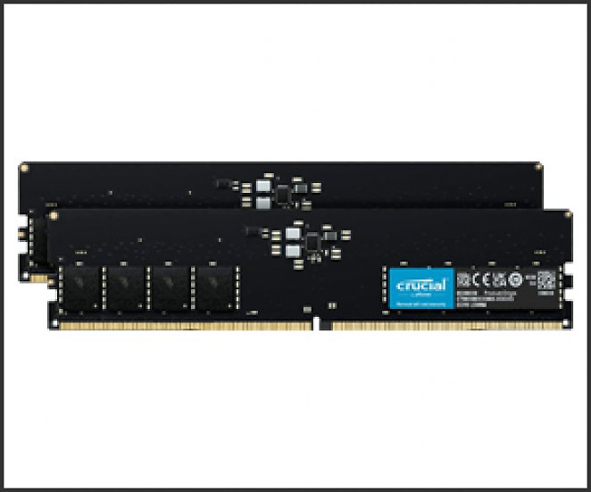 Crucial RAM 64GB Kit (2x32GB) DDR5 5200MHz (oder 4800MHz) Desktop-Speicher