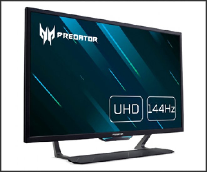 Acer Predator CG437KS Gaming Monitor 42,5 Zoll (108 cm Bildschirm) 4K (UHD),175Hz OC, 144Hz, 1ms (VRB), 2xHDMI 2.1, DP 1.4+, GSync Compatible, HDMI VRR