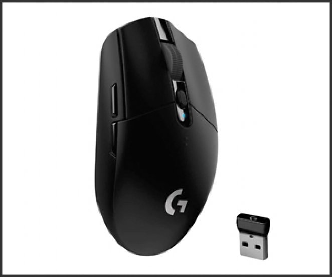 Logitech G305 LIGHTSPEED kabellose Gaming-Maus mit HERO 12K DPI Sensor, Wireless Verbindung, 6 programmierbare Tasten, 250 Stunden Akkulaufzeit, Leichtgewicht, PC/Mac