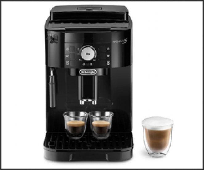 Delonghi Magnifica S ECAM 11.112.B Kaffeevollautomat mit Milchaufschäumdüse für Cappuccino, 2-Tassen-Funktion