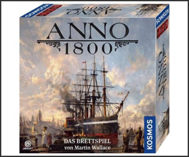 Kosmos 680428 Anno 1800, Das Brettspiel zum beliebten PC-Spiel, Aufbaustrategiespiel für 2-4 Spieler ab 12 Jahren