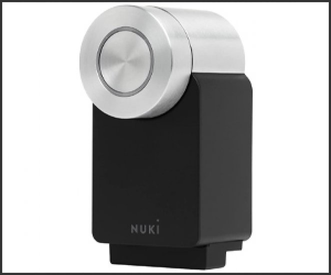 Nuki Smart Lock 3.0 Pro, smartes Türschloss mit WiFi-Modul für Fernzugriff, elektronisches Türschloss in Schwarz