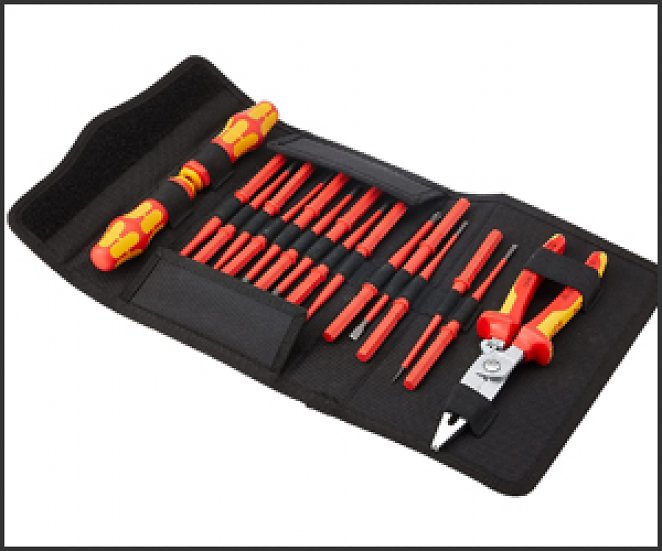 Wera 05136027001 Kraftform Kompakt VDE 17 extra slim 1, Isolierter Schraubendrehersatz, 17-teilig