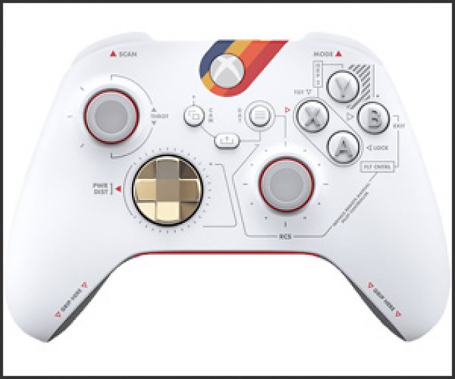 MICROSOFT Xbox Wireless Controller Starfield Controller Weiß/Rot für PC, Xbox One, Xbox Series S, Xbox Series X, Android
