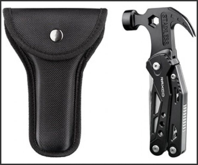 RAXCO 15 in 1 Multitool Hammer und Multifunktionswerkzeug für Camping