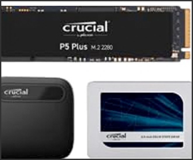 SSDs von Crucial für PCIe & SATA