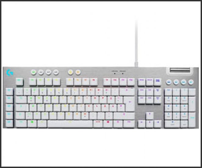 LOGITECH G815 Lightsync, Gaming Tastatur, kabelgebunden, Weiß