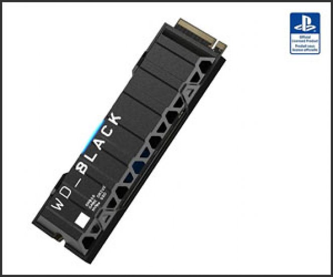 WD _BLACK™ SN850 NVMe™ SSD für PS5™-Konsolen, 1 TB, SSD-Speicher mit Kühlkörper (Heatsink)