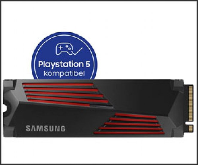 SAMSUNG 990 PRO Heatsink PS5 Gaming Festplatte, 1 TB SSD M.2 via NVMe, intern