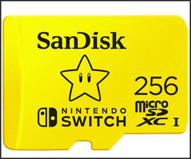 SANDISK microSDXC™, Speicherkarte für Nintendo Switch, 256 GB, Gelb