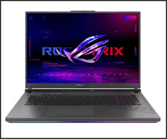 ASUS ROG Strix G18 G814JU-N5008W, Notebook mit 18 Zoll Display, Intel® Core™ i7 Prozessor, 16 GB RAM, 1 TB SSD, NVIDIA GeForce RTX 4050, Schwarz, Grau