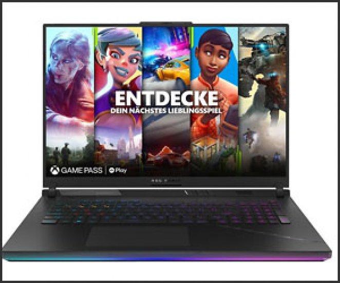ASUS ROG Strix SCAR 18 G834JY-N6005W, Gaming Notebook mit 18 Zoll Display, Intel® Core™ i9 Prozessor, 32 GB RAM, 2 TB SSD, NVIDIA GeForce RTX 4090, Schwarz