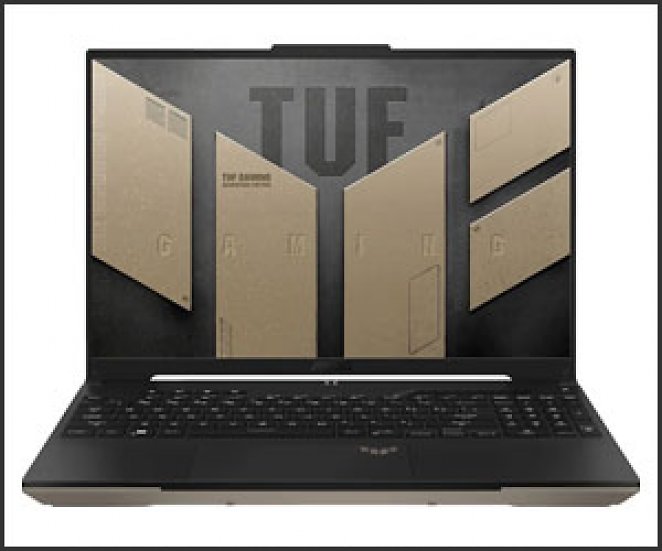 ASUS TUF Gaming A16 Advantage Edition FA617XS-N3037W, Gaming Notebook mit 16 Zoll Display, AMD Ryzen™ 9 Prozessor, 16 GB RAM, 1 TB SSD, AMD Radeon RX 7600S, Schwarz/Sand