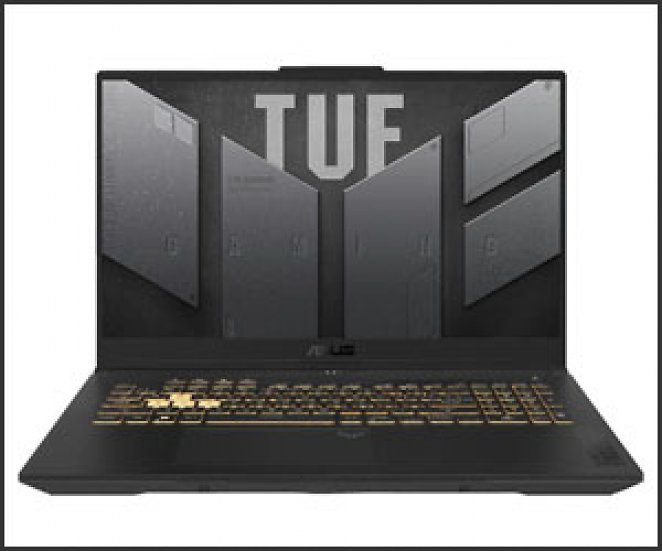 ASUS TUF Gaming F17 FX707ZU4-HX044W, Notebook mit 17,3 Zoll Display, Intel® Core™ i7 Prozessor, 16 GB RAM, 1 TB SSD, NVIDIA GeForce RTX 4050, Grau