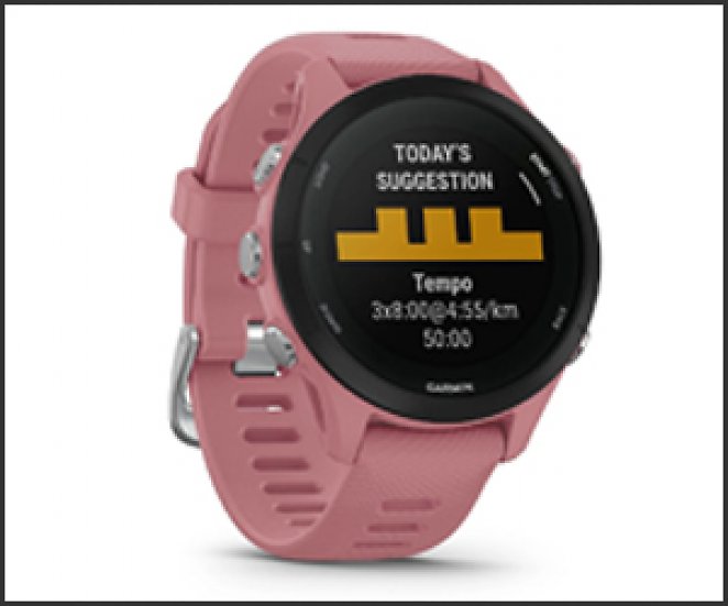 GARMIN FORERUNNER 255S, Smartwatch, 18 mm, Light Pink