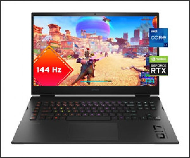 HP OMEN by HP Laptop 17-cm2376ng, Gaming Notebook mit 17,3 Zoll Display, Intel® Core™ i7 Prozessor, 16 GB RAM, 1 TB SSD, NVIDIA GeForce RTX 4070, Schwarz