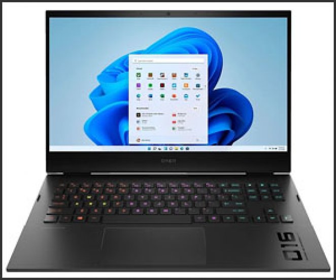 HP OMEN by HP 16-b0380ng, Notebook mit 16,1 Zoll Display, Intel® Core™ i7 Prozessor, 16 GB RAM, 1 TB SSD, 1 TB SSD, NVIDIA GeForce RTX 3070 Max-Q, Schwarz