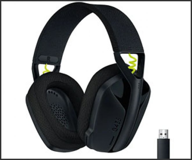 LOGITECH G435 LIGHTSPEED Kompatibel mit Dolby Atmos, PC, PS4, PS5 und Handy, kabelloses, Over-ear Gaming-Headset Bluetooth Schwarz3.9 (42)Art.-Nr. 2757323LOGITECH