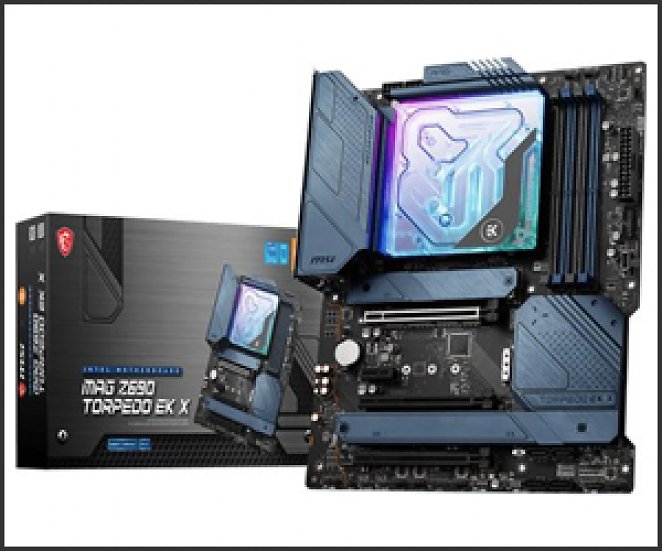 MSI MAG Z690 Torpedo EK X, Sockel 1700 (Intel Core i-12000, Core i-13000 und Core i-14000), 4× DDR5, 1× PCI-E 5.0 ×16