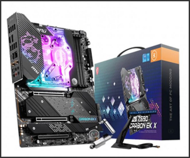 MSI MPG Z690 Carbon EK X, Sockel 1700 (Intel Core i-12000, Core i-13000 und Core i-14000), 4× DDR5, 2× PCI-E 5.0 ×16