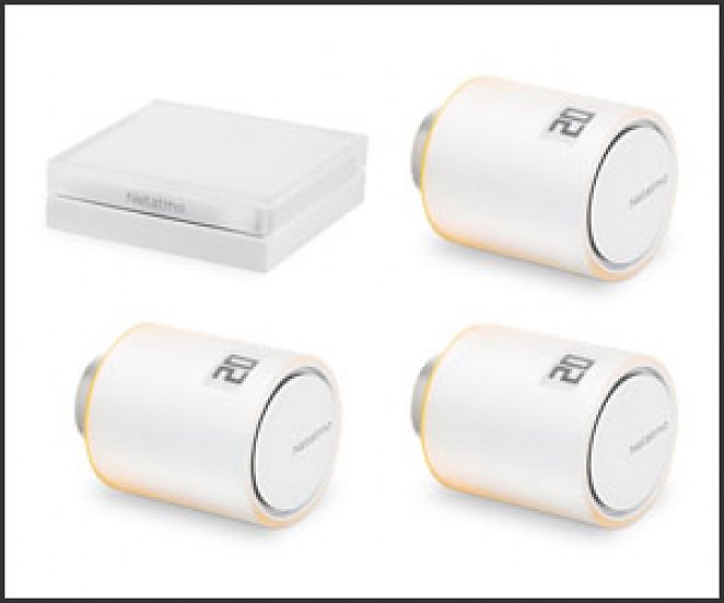 Netatmo Heizkörperthermostat Starter Set mit 3 Thermostaten
