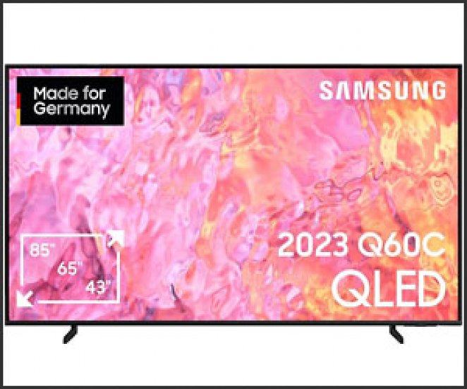 SAMSUNG GQ50Q60CAU QLED TV (Flat, 50 Zoll / 125 cm, UHD 4K, SMART TV, Tizen)
