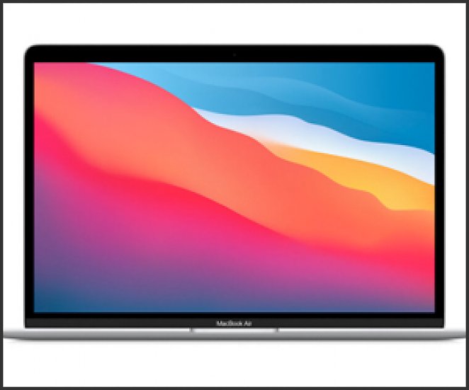 Apple MacBook Air (M1, 2020) MGN93D/A Silber - Apple M1 Chip mit 7-Core GPU, 8GB RAM, 256GB SSD, macOS - 2020