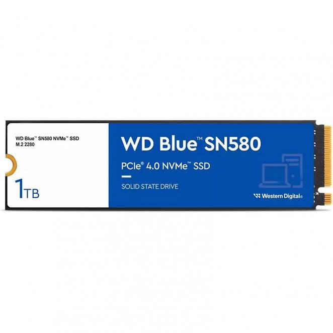 1TB WD Blue SN580 M.2 2280 PCIe 4.0 x4 3D-NAND TLC (WDS100T3B0E)