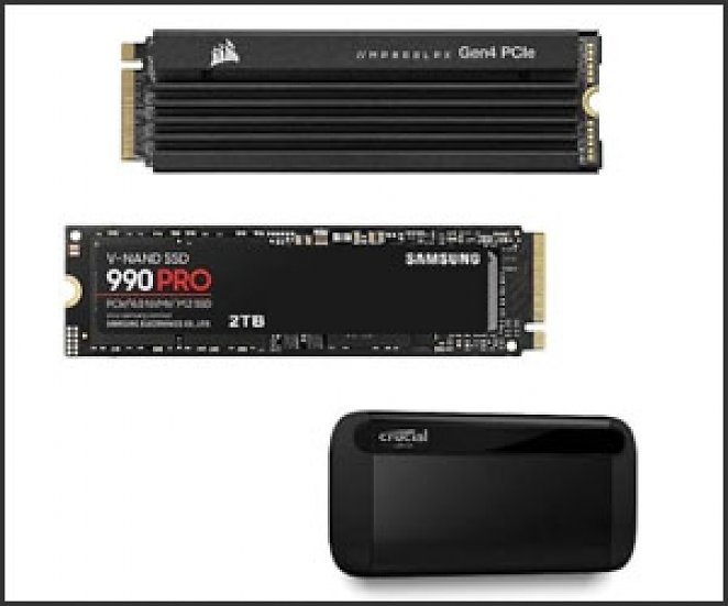 SSD, Festplatten, Speicherkarten