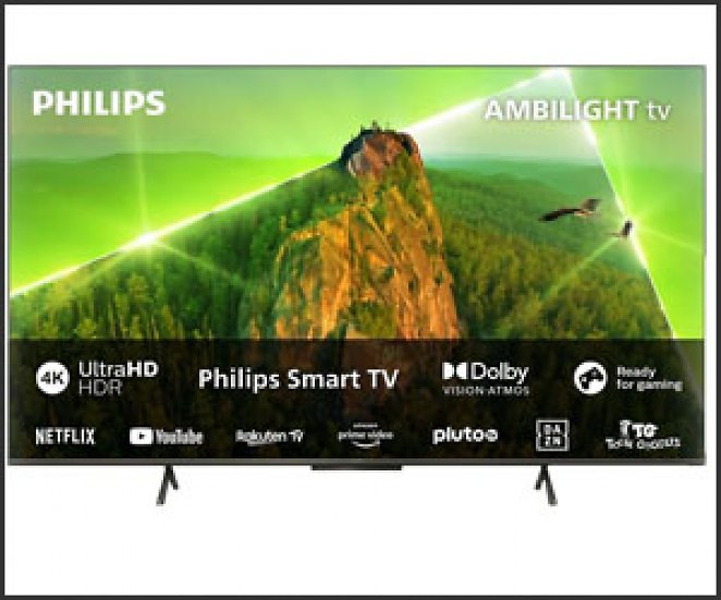 PHILIPS 55PUS8108/12 4K LED Ambilight TV (Flat, 55 Zoll / 139 cm, UHD 4K, SMART TV, Ambilight, Philips Smart TV)