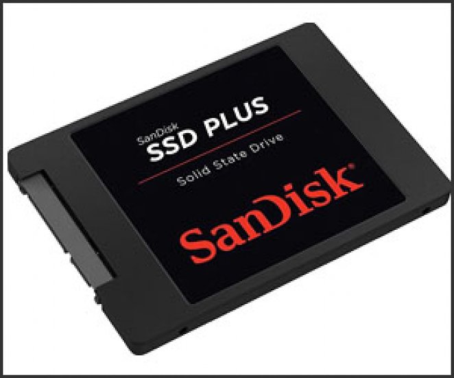 SANDISK SSD PLUS Festplatte, 1 TB SSD SATA 6 Gbps, 2,5 Zoll, intern