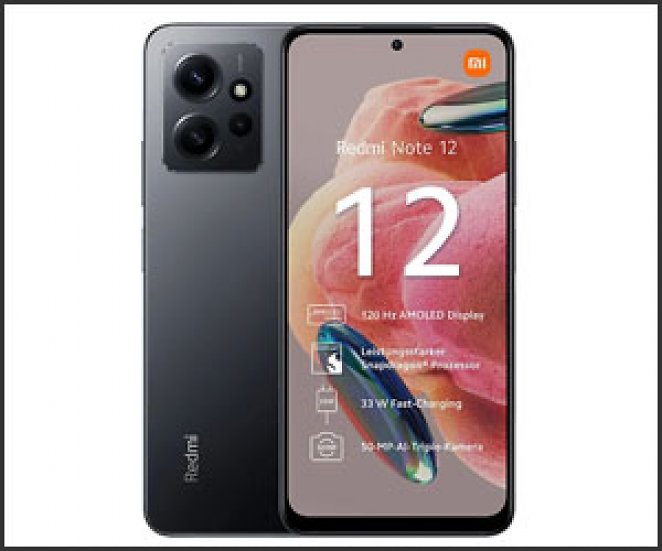 XIAOMI Redmi Note 12 128 GB Onyx Gray Dual SIM
