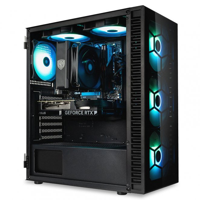 Gaming-PC Black Out AMD Ryzen 5 7600X, RTX 4060 Ti - Fertig-PC